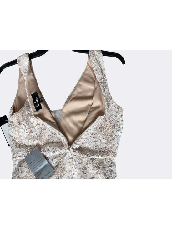 Lulus Eliana Lace Maxi Dress White/Nude Nordstrom Size XS - Picture 12 of 13